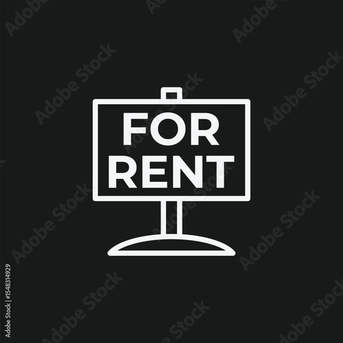 For Rent Sign Icon Property, Apartment And House Rental