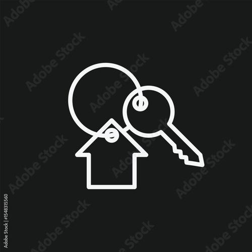 House Keys Icon, Home Ownership, Property Access And Real Estate Security