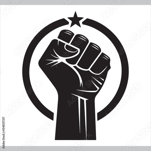 Fist hand icon symbol
