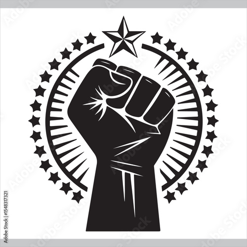 Fist hand icon symbol