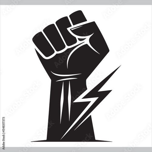 Fist hand icon symbol