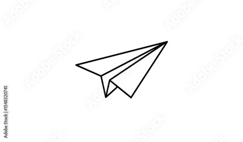 Paper plane icon. simple thin line icon.