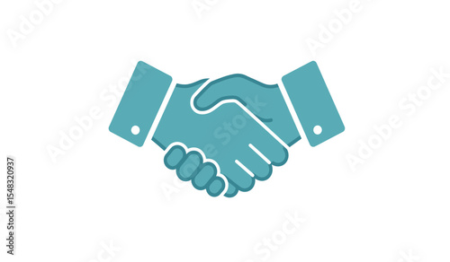 Outline shaking hand pixel perfect vector icon