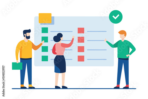 vector illustration of business people