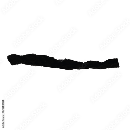 A minimalist interpretation of a distant horizon or a rugged landscape silhouette. This single black brushstroke evokes a sense of serene emptiness and powerful simplicity, ideal for contemporary art 