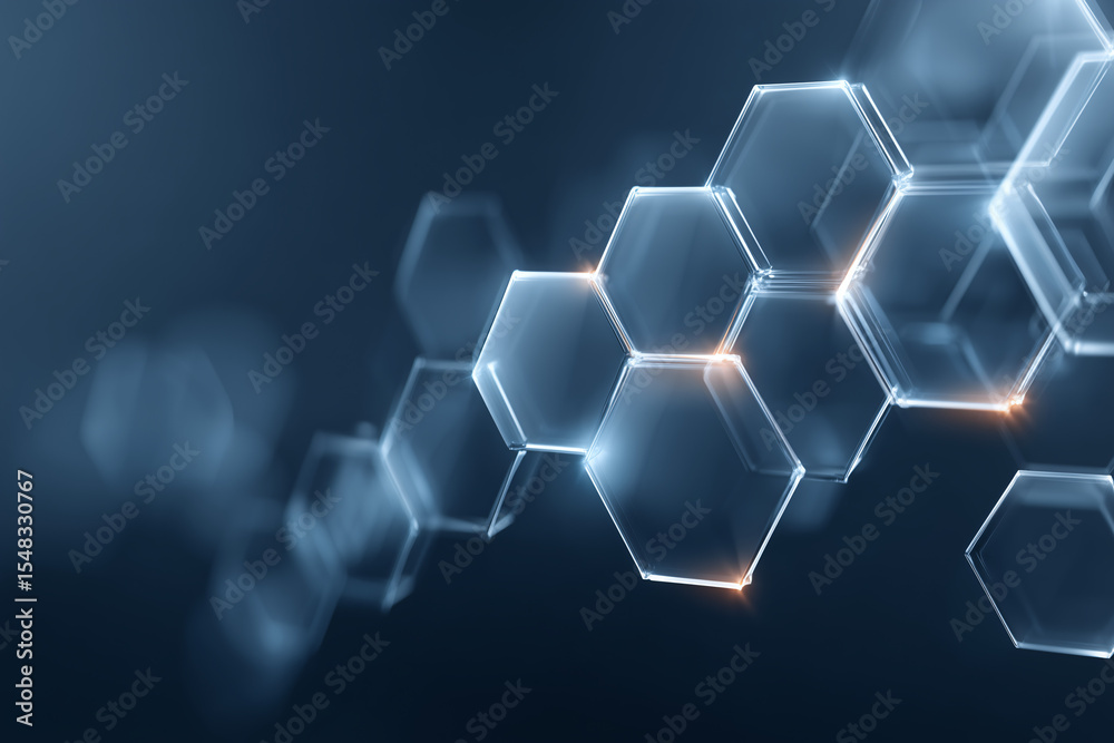 Abstract molecular structure that resembles a honeycomb pattern, presenting a visually captivating and intricate design Abstract molecular structure that resembles a honeycomb pattern, presenting a visually captivating and intricate design