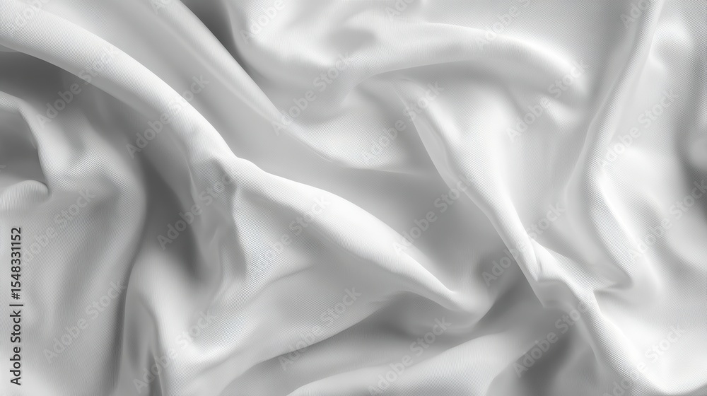 Obraz premium Premium photo of white cloth with smooth folds and a soft texture.
