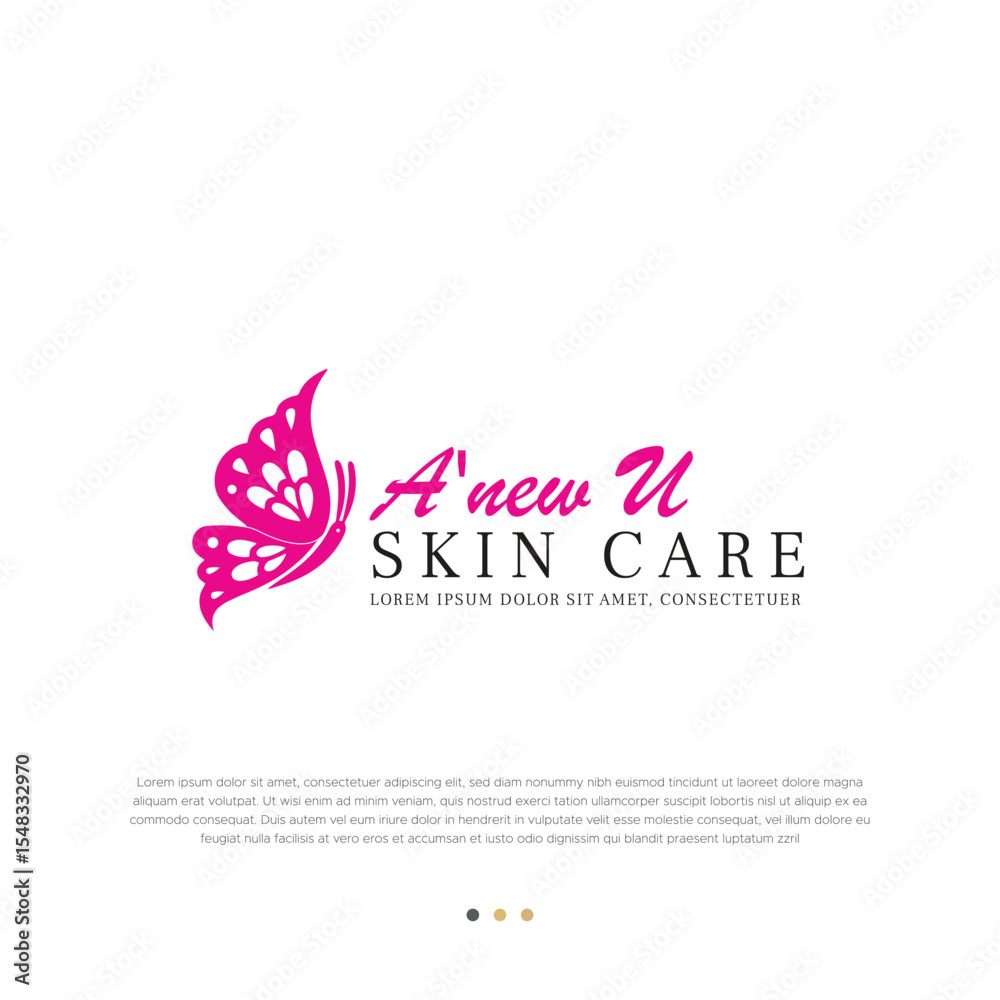 Fototapeta premium Butterfly logo design EPS vector.