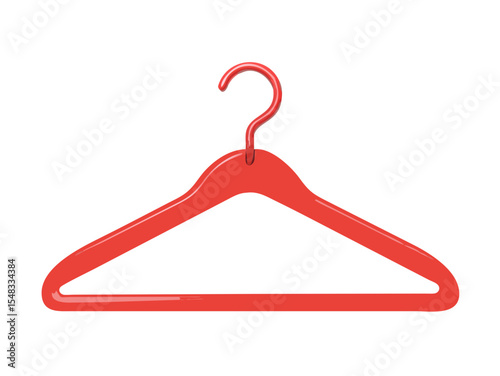 red plastic hanger