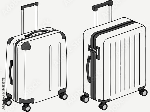 suitcase with luggage