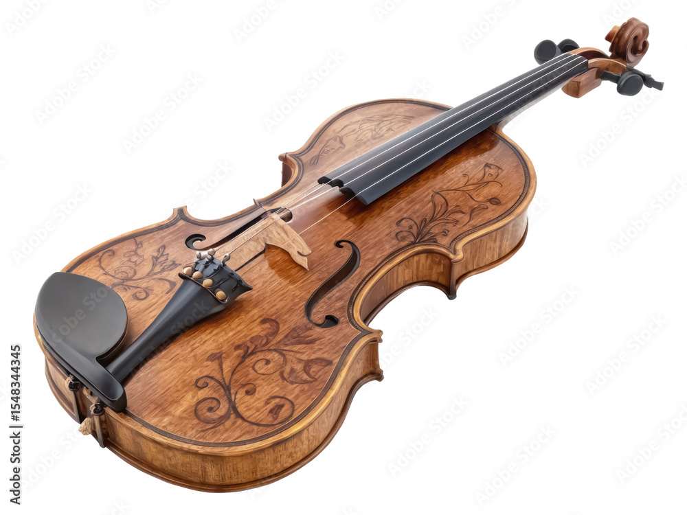 Obraz premium Viola isolated PNG musical instrument PNG classical string instrument PNG orchestral viola PNG wooden instrument PNG musical accessory PNG transparent background image