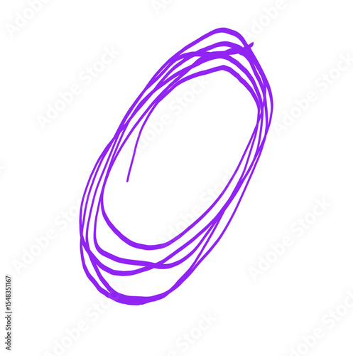 Ilustração vetorial abstrata com rabiscos roxos bagunçados