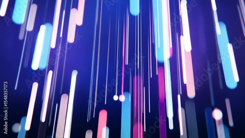 Colorful Vector Art Illustration with Rainbow Design and Patterns in Blue, Yellow, Orange, Red, Green, Pink, and Light