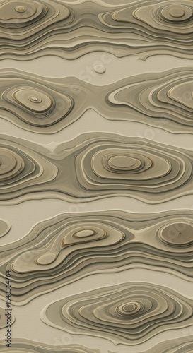 Abstract topographic texture in earthy tones with mocha mousse shade