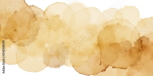 Tea-shade watercolor texture with mocha mousse details in horizontal frame