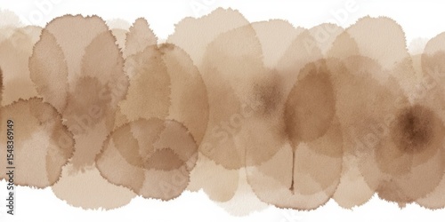 Abstract watercolor background in tea shades with mocha mousse hues