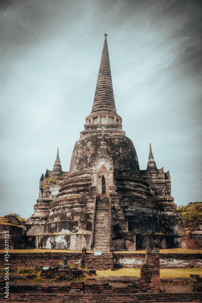 Fototapeta premium wat phra si sanphet in ayutthaya thailand