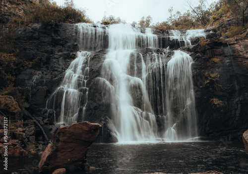 waterfall in autumn