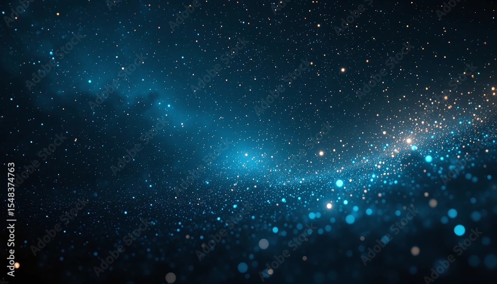 Naklejka premium A dreamy abstract background of stars and light in space