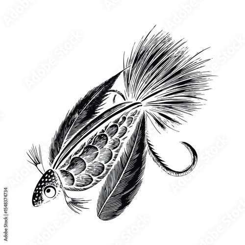 Fishing lure silhouette