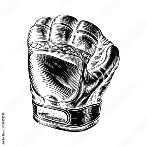 Mma glove silhouette