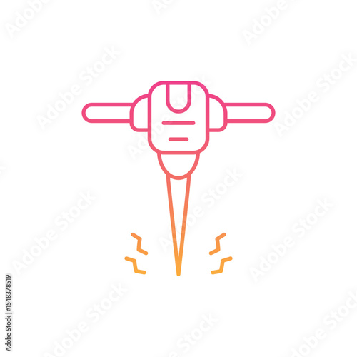 Hammer Drill  Icon vector