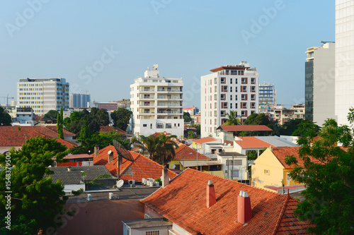Cityscape modern district Luanda, Angola