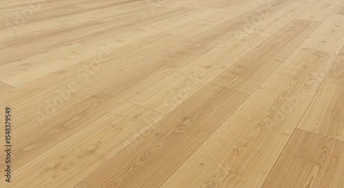Close up of light brown wooden floor planks arranged in a parallel pattern with subtle grain details