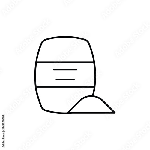Cement  Icon vector