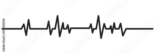 Line rate heartbeat. Medical monitor heart beat and fhyrhm. Electrocardiogram heart and pulse for monitor health. Vector design