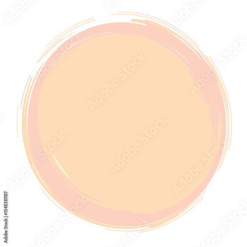 Abstract circular design in soft peach tones for human rights day  