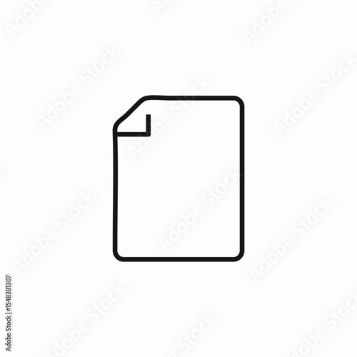 blank document file icon sign vector