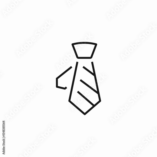 formal business necktie icon sign vector