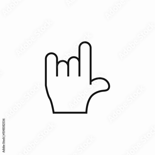 rock hand sign icon sign vector