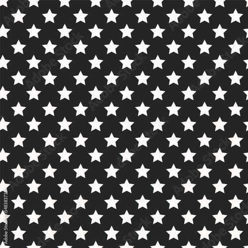 Vector background with five angled stars. Polka dot wallpaper. Fashion childish seamless pattern. Cute joyful allover print for fabric, paper, textile, kids clothes and accessories.