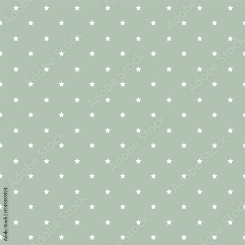 Vector background with five angled stars. Polka dot wallpaper. Fashion childish seamless pattern. Cute joyful allover print for fabric, paper, textile, kids clothes and accessories.