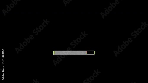 Old Computer Loading Bar VHS 4K UHD