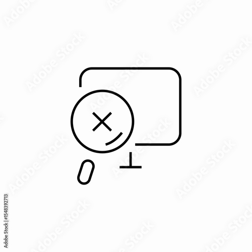broken image file icon sign vector