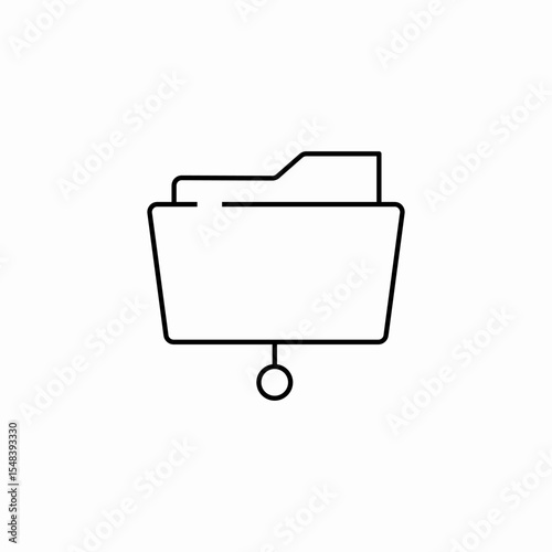 file folder sharing icon sign vector
