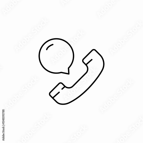 phone call message icon sign vector