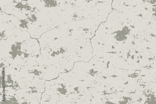Grunge texture vector background. Abstract weathered cement wall with cracks. Old concrete or plaster surface. Distressed pattern for design element, backdrop, or overlay effect.