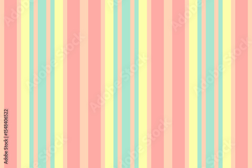 Vample fabric pattern vertical, pretty texture stripe background. Poloured textile lines seamless vector in light and red colors.