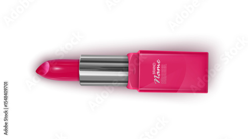 Lipstick Collection Three Vibrant Colors on White