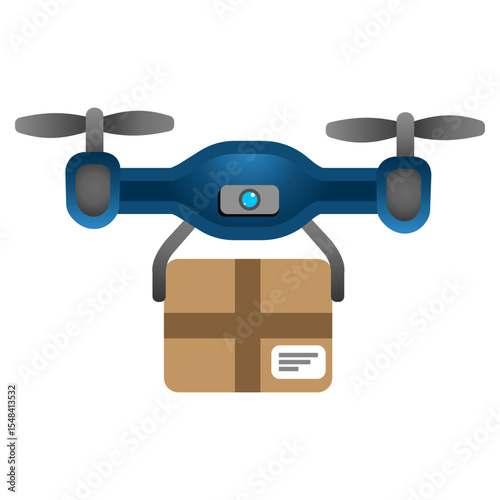 Delivery Drone Editable Vector Icon