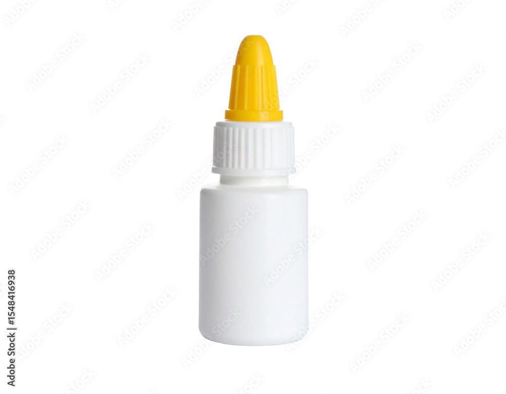 White glue stick bottle isolated on white, adhesive for craft and repair. White glue stick bottle isolated on white, adhesive for craft and repair.