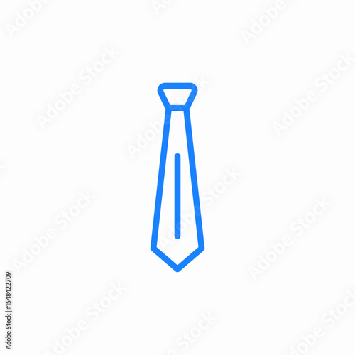 classic necktie accessory icon sign vector