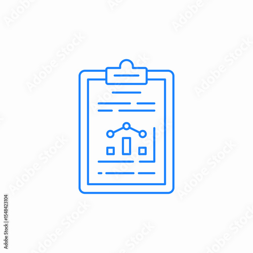 clipboard report icon sign vector
