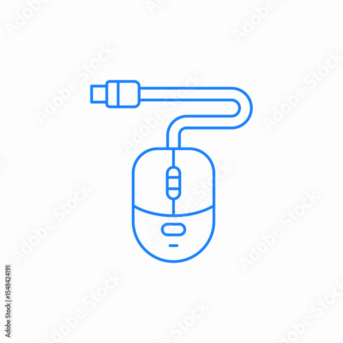 computer mouse icon sign vector