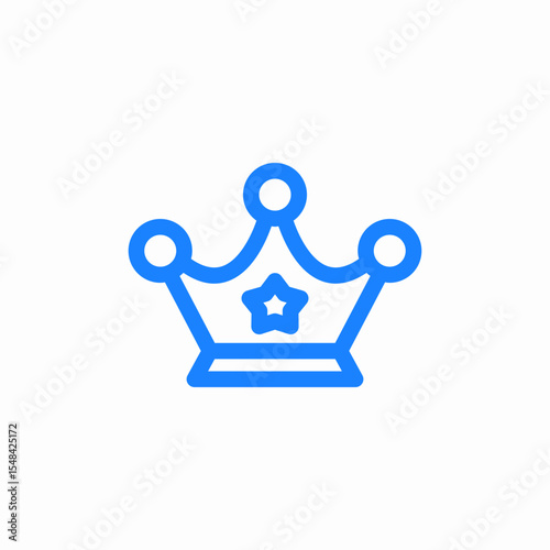 crown star icon icon sign vector