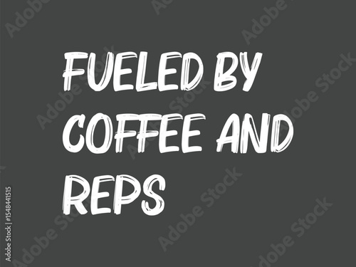 Caffeine and gains fueled by coffee and reps workout tee for fitness junkies
